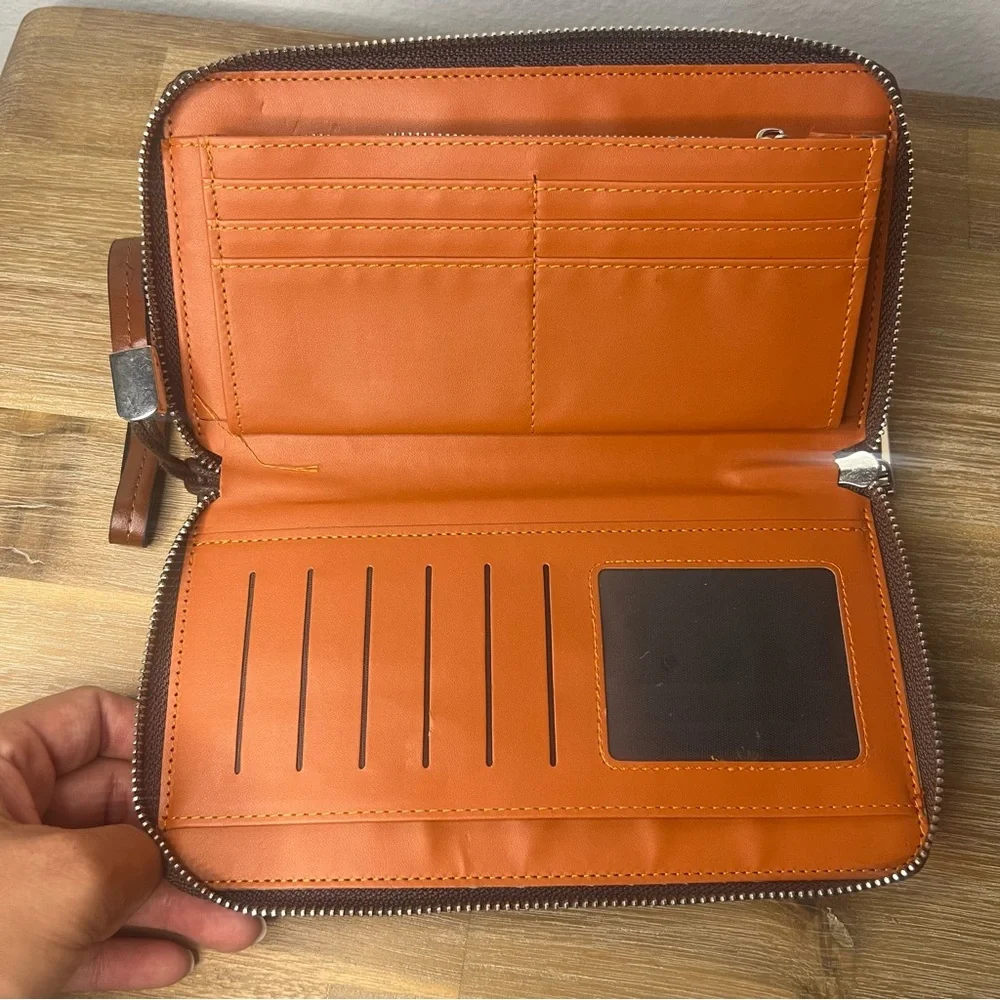 Baellerry retro European Men leather wrist strap wallet‎